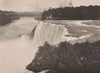 The American fall and Suspension Bridge, Niagara Falls. Albertype print 1893