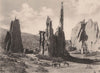 Cathedral Spires, Garden of the Gods, Colorado. Albertype print 1893 old