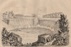 NIAGARA FALLS. Canada. New York. Cataracte (Cataract). Rainbow 1834 old print