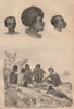 ETHIOPIAN RACE. Homme. Races Ethiopique. East Africa II 1834 old antique print