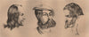 PHYSIOGNOMY. Fripon (rogue). Knipperdolling. Juif Sordide 1834 old print