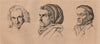 PHYSIOGNOMY. Sterne (Tern). Transteverin. Zuingle 1834 old antique print