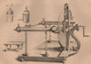 PHYSICS Electricity machine. Volta's gun. Leyden jar. Electric stool 1834