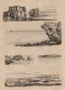 SEASCAPES. Plages. Beaches. Coastal scenery. I 1834 old antique print picture