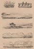 SEASCAPES. Plages. Beaches. Coastal scenery. III 1834 old antique print