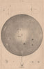 ASTRONOMY. Univers (Universe). The Universe. Star & planet map 1834 old print
