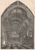 A Banquet at the Guildhall, London c1880 old antique vintage print picture