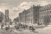 New Treasury Buildings, London c1880 old antique vintage print picture
