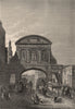 Temple Bar, London c1880 old antique vintage print picture