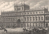 New Burlington House, London c1880 old antique vintage print picture