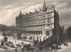 Cannon Street Railway Station, London c1880 old antique vintage print picture