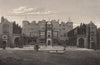 Holland House, Kensington, London c1880 old antique vintage print picture