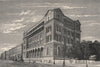 Royal School of Mines, South Kensington, London c1880 old antique print