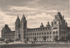 The Natural History Museum, South Kensington, London c1880 old antique print