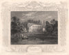 'Seat of Drummond Esq, Twickenham'. Decorative view by William TOMBLESON 1835