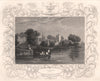 'Cookham'. Berkshire. Decorative view by William TOMBLESON 1835 old print