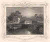 'Old Windsor Locks'. Berkshire. Decorative view by William TOMBLESON 1835