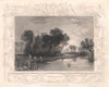 'Dorney Church'. Buckinghamshire. Decorative view by William TOMBLESON 1835