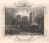 'Lambeth Palace, Surry'. London. Decorative view by William TOMBLESON 1835