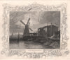'View near Battersea, Surry'. London. Decorative view by Wm TOMBLESON 1835