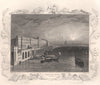 'Somerset House, London'. Decorative view by William TOMBLESON 1835 old print