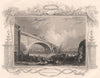 'London Bridge'. Decorative view by William TOMBLESON 1835 old antique print