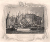'Billingsgate'. London. Decorative view by William TOMBLESON 1835 old print