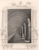 'Thames Tunnel'. London. Decorative view by William TOMBLESON 1835 old print