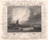 'View near Greenwich'. London. Decorative view by William TOMBLESON 1835 print