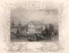 'Greenwich Hospital'. London. Decorative view by William TOMBLESON 1835 print