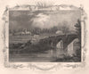 'Teeston Bridge, Kent'. Decorative view by William TOMBLESON 1835 old print
