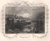 'Allington Castle, Kent'. Decorative view by William TOMBLESON 1835 old print