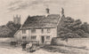 Rev James Hervey's birthplace, Hardingstone, Northamptonshire. DUGDALE 1845