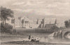 Blenheim Palace, Oxfordshire. Duke of Marlborough. DUGDALE 1845 old print