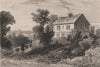 Haverstock Hill. Residence of Sir Richard Steele. Hampstead. DUGDALE 1845