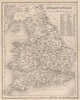 ENGLAND & WALES Roads by ARCHER/DUGDALE 1845 old antique map plan chart