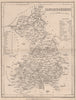 CAMBRIDGESHIRE county map. DUGDALE/ARCHER. Seats canals polling places 1845