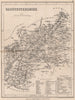 GLOUCESTERSHIRE county map. DUGDALE/ARCHER. Seats canals polling places 1845