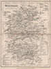 WILTSHIRE county map by DUGDALE/ARCHER. Canals polling places exclaves 1845