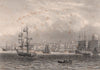 The Port of Liverpool 1898 old antique vintage print picture