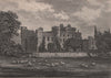 Hawarden Castle, Wales 1898 old antique vintage print picture