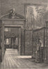 Nottingham Museum, Nottinghamshire 1898 old antique vintage print picture