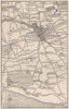 Dunfermline and neighbourhood, Scotland 1898 old antique map plan chart