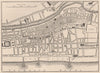 Map of Yarmouth, Norfolk 1898 old antique vintage plan chart