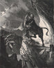 By the lake of Lucerne Luzern, Switzerland 1891 old antique print picture