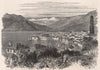 Pallanza, Lago Maggiore, Switzerland 1891 old antique vintage print picture