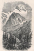 Head of the Val Anzasca. Valle Anzasca, Switzerland 1891 old antique print