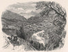 Fiesch, and the upper Rhone Valley, Switzerland 1891 old antique print picture