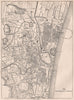 Town/city plan of Madras/Chennai. India. BRITANNICA 1898 old antique map chart