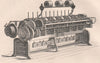 TEXTILE MANUFACTURE. Combing Machine 1898 old antique vintage print picture